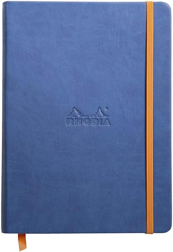 Rhodia Rhodiarama Webnotebook - Lined 96 Sheets - 5 1/2 x 8 1/4 - Sapphire Cover