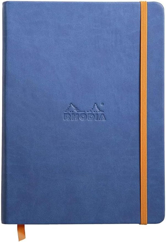 Rhodia Rhodiarama Webnotebook - Lined 96 Sheets - 5 1/2 x 8 1/4 - Sapphire Cover