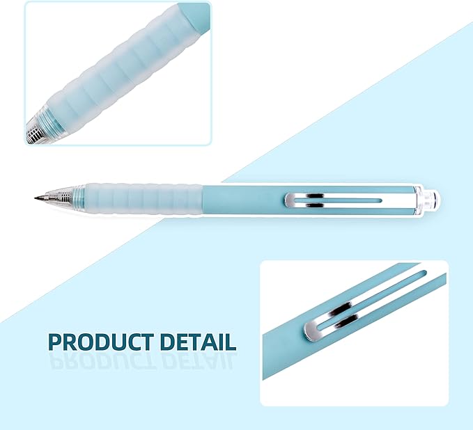Linbsunne Ballpoint Pens Medium Point 1mm Black Ink Work Pen with Super Soft Grip Ball Point Pen for Men Women Retractable Office Pens (Black 6)