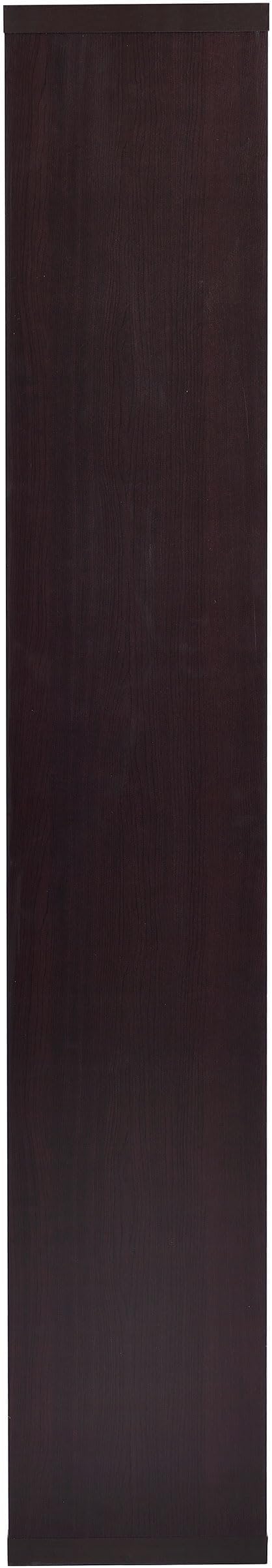 Coaster Home Furnishings - Theo - Engineered Wood with Paper Lamination - 6-Shelf Bookshelf with Geometric Design - Transitional - Home Office and Living Room - 71-Inch - Cappuccino - 800264