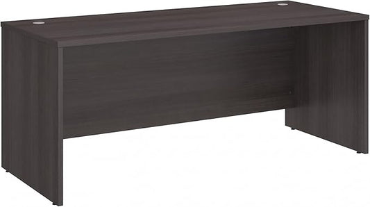 Bush Business Furniture Studio C 72W Computer Desk with Wire Management and Modesty Panel in Storm Gray, Professional Table for Home Office and Corporate Office