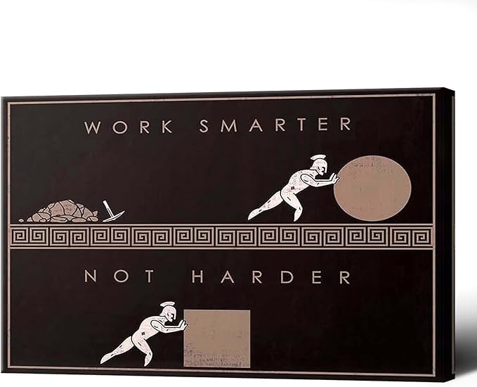 Modern Inspirational Pictures Wall Decor Artwork Entrepreneurial Motivational Quotes Canvas Posters Creative Black Posters Prints Painting For Office Living Room Wall Art Decor 24x36in Framed