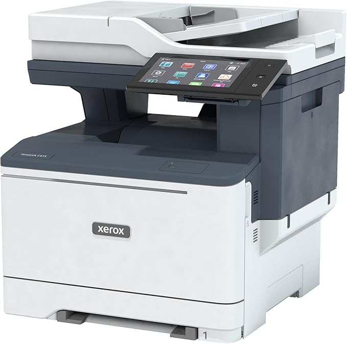 Xerox Versalink C415dn Color Printer - A4 40ppm Color Laser All in One Multifunction Printer with Duplex 2-Sided Printing, Office or Small Business Use - Copy/Print/Scan/Fax - Touchscreen