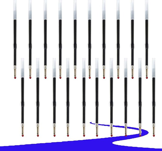 20 Pieces Pen Refills Ink Ballpoint Pen Refill 2.8 Inch Replacement Ink Refill Bulk for Retractable Pens Office School Supplies, Medium Point(Blue2.8)