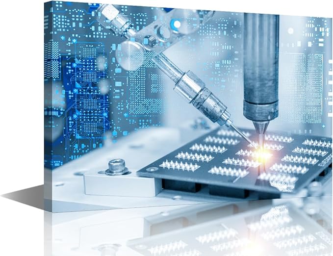 Soldering Machine Canvas Paintings for Wall Decorations Welding Prints Wall Art 1 Pieces Wall Art Canvas Artwork Wall Decor Boys Room Decor Framed Wall Art Bedroom Wall Decor, 12" x18"