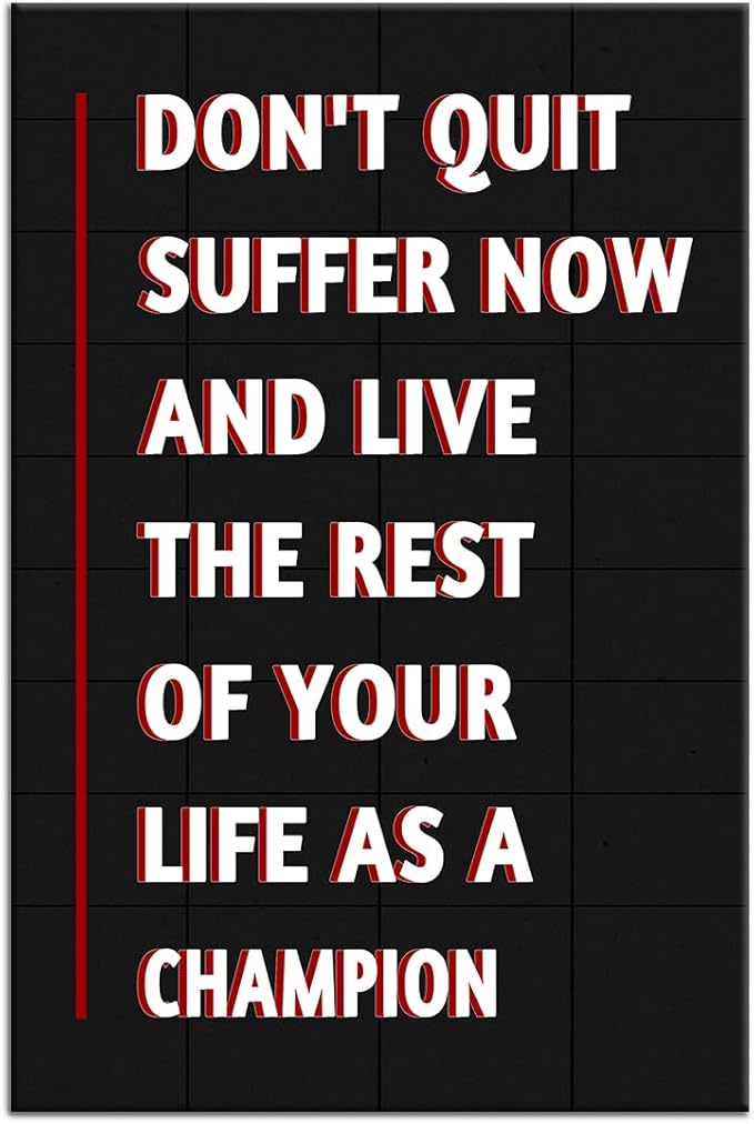 Inspirational Poster Wall Art Motivational Entrepreneur Quotes Print on Canvas Black Background Picture Painting Artwork for Modern Home Living Room Office Wall Decoration Ready to Hang [24''Wx36''H]