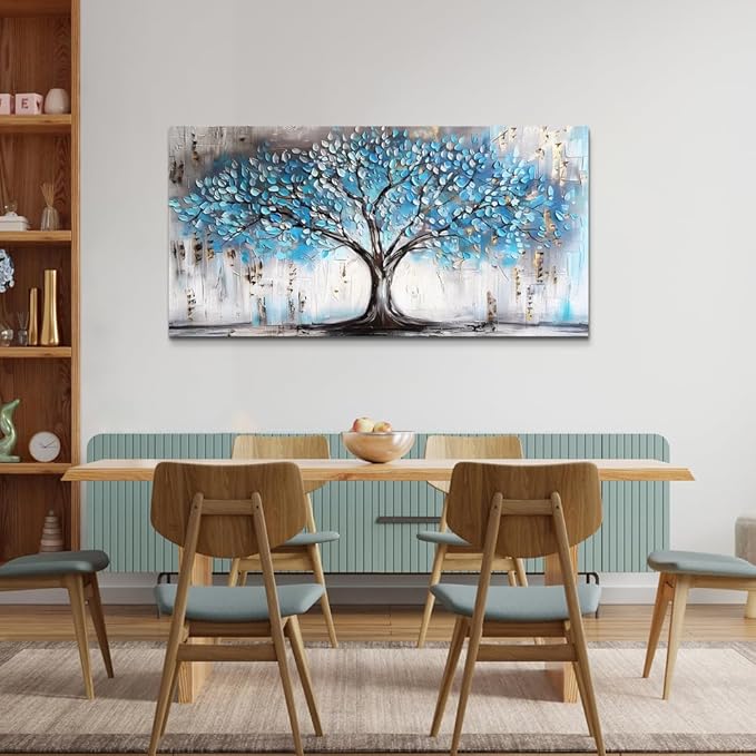 Wapluam Farmhouse Canvas Wall Art - Large Abstract Wall Pictures for Living Room, Bedroom, Office Decor