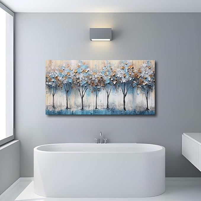 hyidecorart Canvas Wall Art For Living Room Bedroom Wall Decor Modern Home Decor Office Decorations Vintage Trees Abstract Wall Paintings Stretched And Framed Ready To Hang Pictures Works