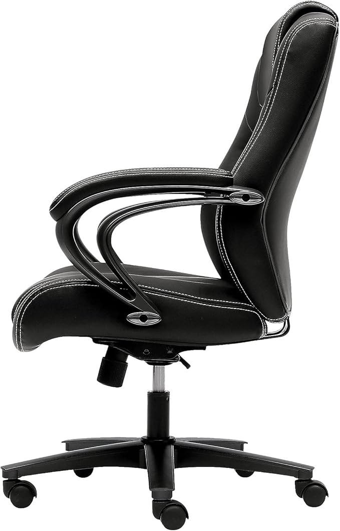 basyx by HON Managerial Office Chair- High-Back Computer Desk Chair with Loop Arms , Black (VL402)