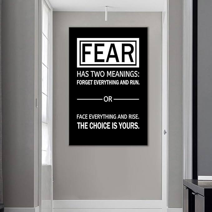 Inspirational Poster Wall Art Motivational Entrepreneur Quotes Poster Artwork Printed on Canvas Positive Painting Picture Decor for Modern Home Classroom Office Hallway Ready to Hang [24''Wx36''H]