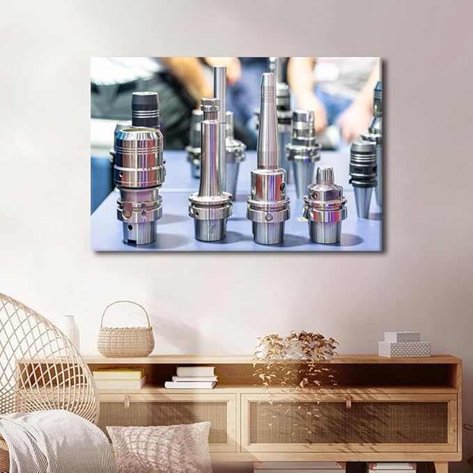 Home Decorations for Living Room Tool Holder Device Wall Decor Cutting Tool Wall Art Framed Wall Decor Modern Home Decor Large Wall Art Canvas Artwork Wall Decor Room Decor, 24" x36"