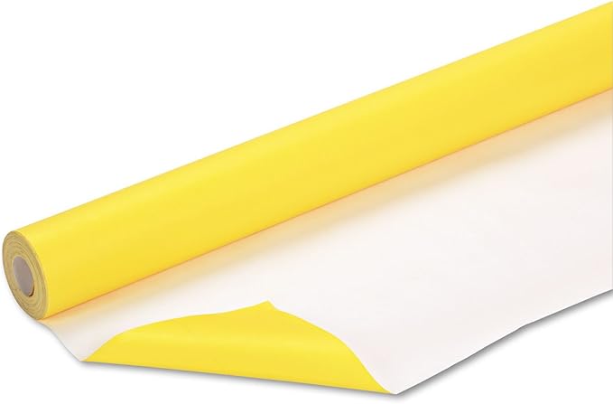 Fadeless Bulletin Board Paper, Fade-Resistant Paper for Classroom Decor, 48” x 50’, Canary, 1 Roll