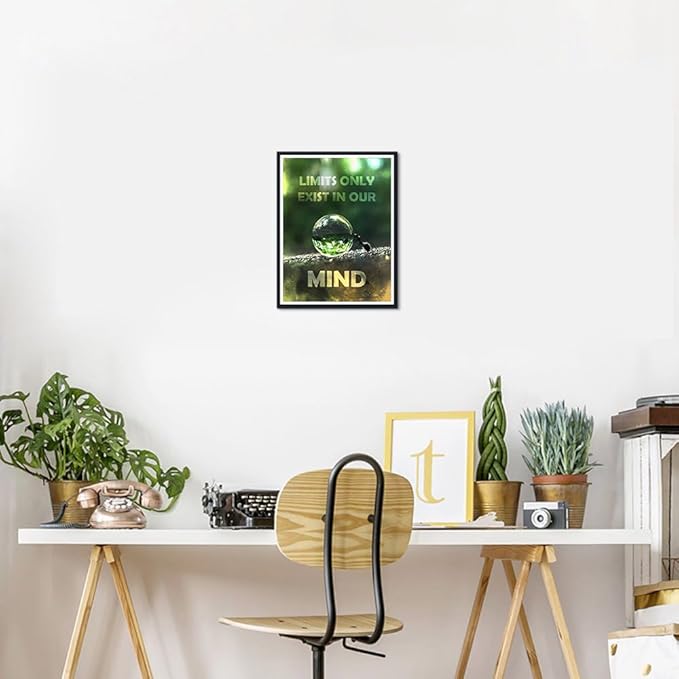 Novatique Motivational Wall Art Inspirational Wall Decor Inspirational Print Quote Poster tivational Quote Decor for Office Bedroom Living Room,12 x 16inch