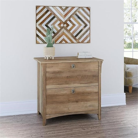 Scranton & Co Salinas 2 Drawer Lateral File Cabinet, Reclaimed Pine Finish, 31.73"W x 20"D x 29.96"H, Engineered Wood Construction, Mission Style Home Office Storage for Letter, Legal and A4 Documents