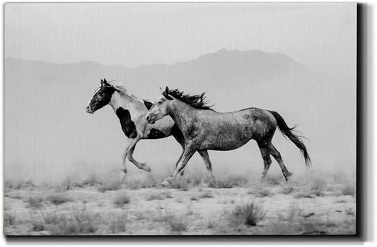 Landscape Wall Art Premium Gallery Wrapped Canvas Abstract Ocean Forest Modern Artwork Decoration for Living Room Kitchen Bathroom Office, Ready to Hang