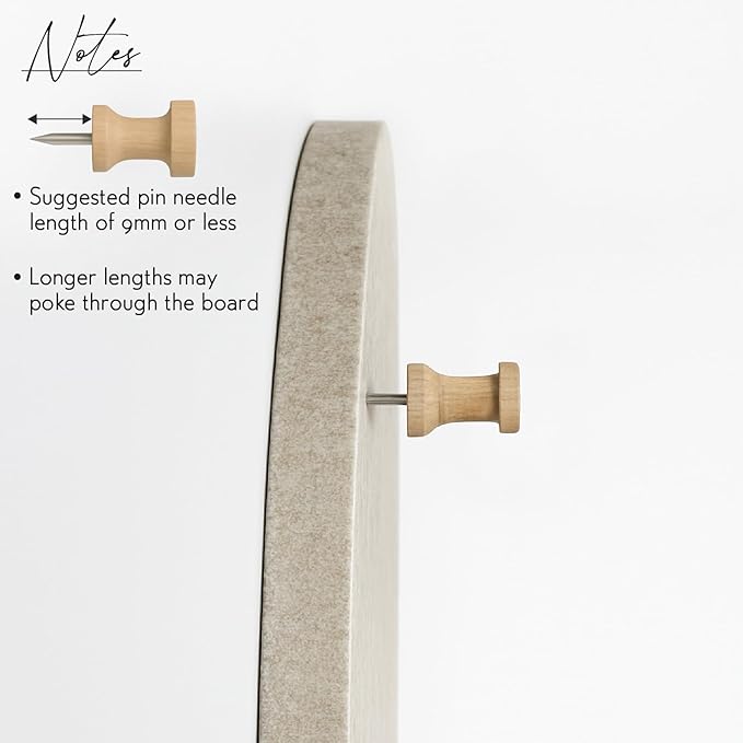 Orelle Fluted Arch Felt Bulletin Board | Foldable Peel and Stick Felt Board for Wall | Aesthetic Arch Pin Boards for Walls, Office, Vision Board, Kids Art Display | 23 x 31”| Beige