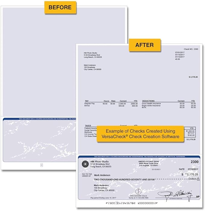 VersaCheck HP Laserjet M140 MXE MICR All-in-One Check Printer X9 Platinum 5-User Check Printing Software Bundle