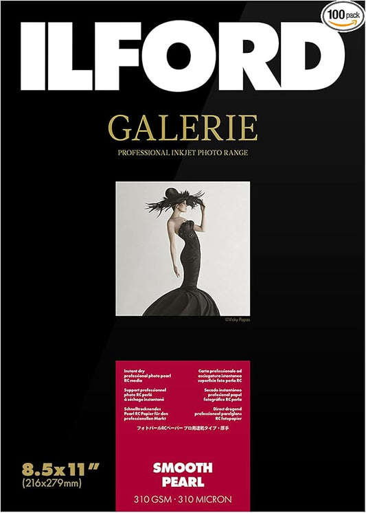 ILFORD GALERIE Prestige Smooth Pearl - 8.5 x 11 Inches, 100 Sheets (2001752)