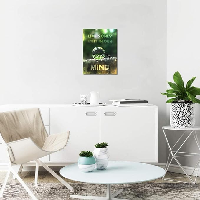 Novatique Inspirational Phrases Wall Art Motivational Canvas Wall Art Modern Canvas Prints Wall Decor Paintings Ready to Hang Inspiring Posters Prints Artwork Home Office Classroom Decor,12 x 16inch