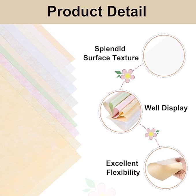 25 Sheets Parchment Paper Aged Look Stationery 200GSM Vintage Paper Sheet, [for Certificate, Invitation, Envelope] - 8.5 x 11 Inch/White