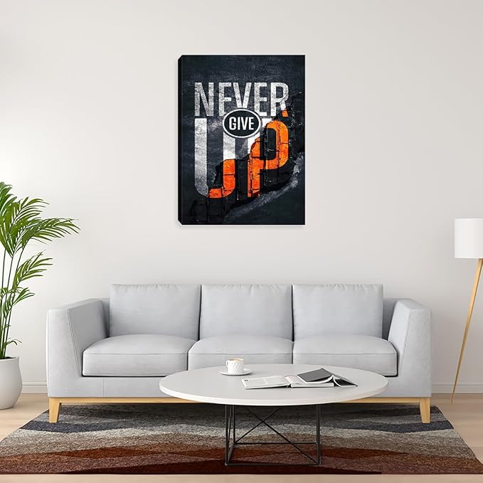 Motivational Wall Art Inspirational Office Wall Decor Canvas Wall Painting Picture Poster Prints Artwork Canvas Art Wall Decorations for Living Room Bedroom Workplace Office 12"x16"