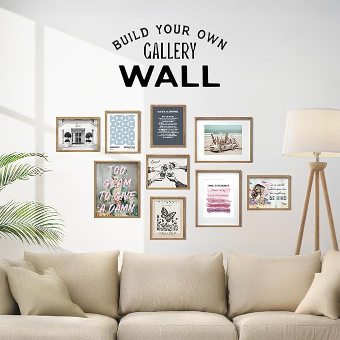 Heres to the Crazy Ones Entrepreneurial Motivational Quote -8x10 Art Print, Home Decor FRAMED - Inspirational Wall Art Poster - Unique Room Decorations for Office, Den - Gift for Entrepreneur, Boss