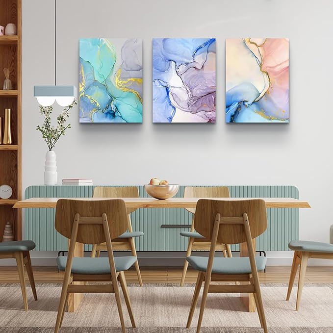 Lapremoly Wall Decor For Living Room Abstract Canvas Wall Art For Bedroom Modern Colorful Color Paintings Pictures Large Artworks For Office Decor Hotel Room Home Decorations Art 3 Piece