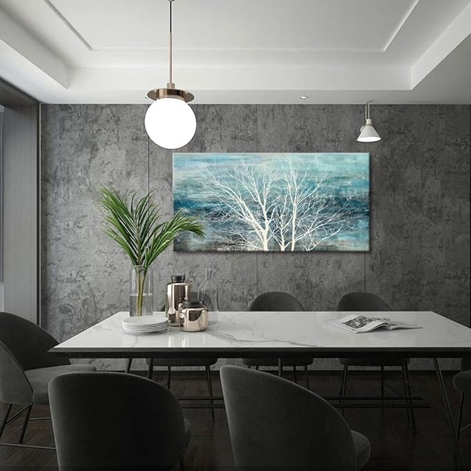 Sxurmtiie abstract landscape bedroom wall art three of life artwork piceure 30inch x60inch modern paintings living room decortaion
