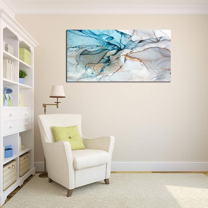 DZL Art A73874 Framed Wall Art Colorful Abstract Painting Background Canvas Wall Art Print Painting for Wall Decor Home Decor