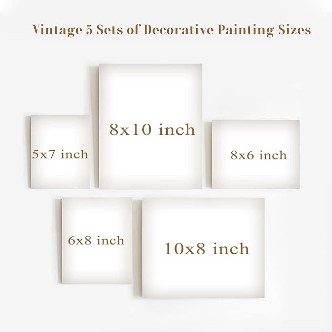 Vintage Rustic Wall Decor: Aesthetic Farmhouse Botanical Painting, Eclectic French Country Wall Collage Kit for Living Room, Dorm Gallery Home Decor, Unframed