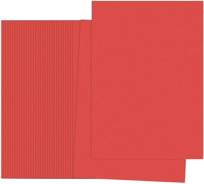 PATIKIL Bright Red Colored Copy Paper, 100 Sheets 11.7x8.3 A4 19lb/70gsm Double Sided Colorful Print Paper Bulk Sheet DIY Craft Art Projects Supplies for Printer Origami
