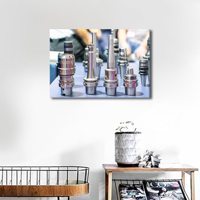 TUMOVO Circuit Board Wall Art Soldering Iron Pictures Office Wall Decor Modern Decor Canvas Prints Wall Art Computer Chip Art Work for Home Walls Canvas Frame Posters and Prints, 12" x18"
