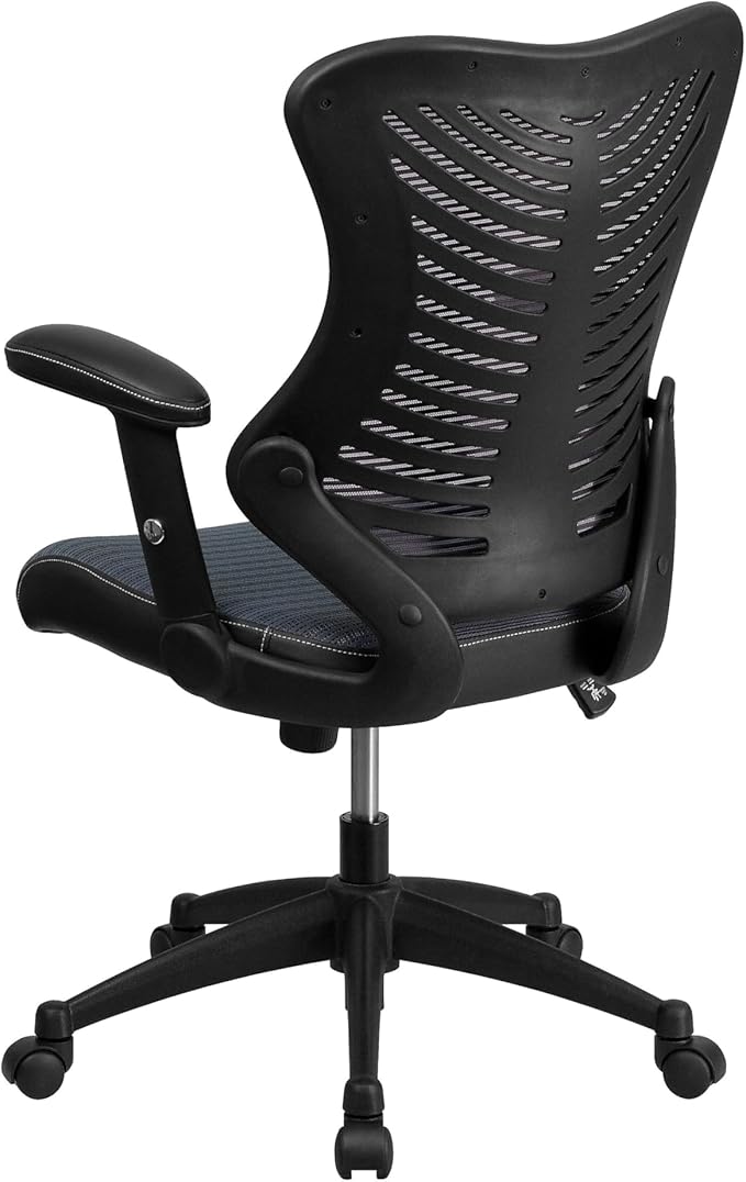 Flash Furniture Kale High Back Designer Gray Mesh Executive Swivel Ergonomic Office Chair with Adjustable Arms