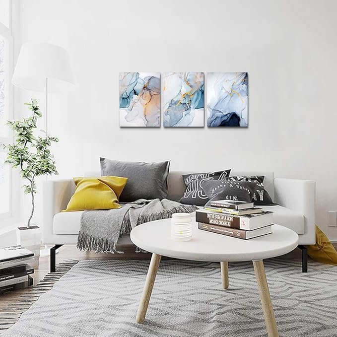 Canvas Wall Art For Living Room Abstract Wall Decor For Bedroom Modern Office Wall Decorations Ink Paintings Fashion Abstract Pictures Artwork Bathroom Canvas Art Prints Kitchen Home Decor 3 Piece