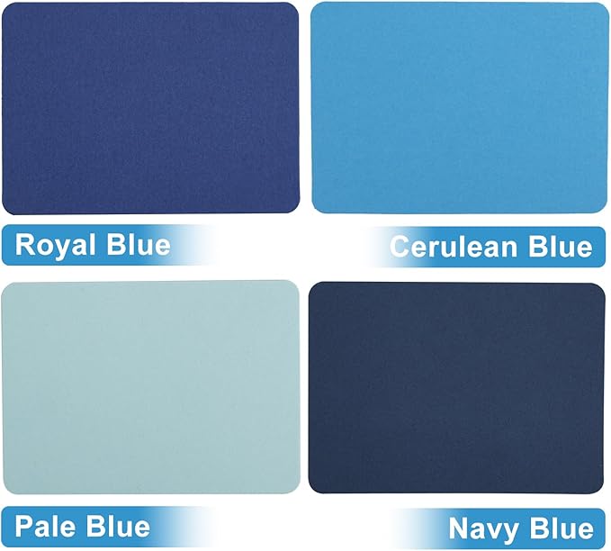 100 Sheets ATC Cards, Blue 300gsm Acid-Free Cardstock, About 2.5 x 3.5 in Rounded Corner Blank Artist Trading Cards, Double-Sided for Journaling, Scrapbooking & Mixed Media