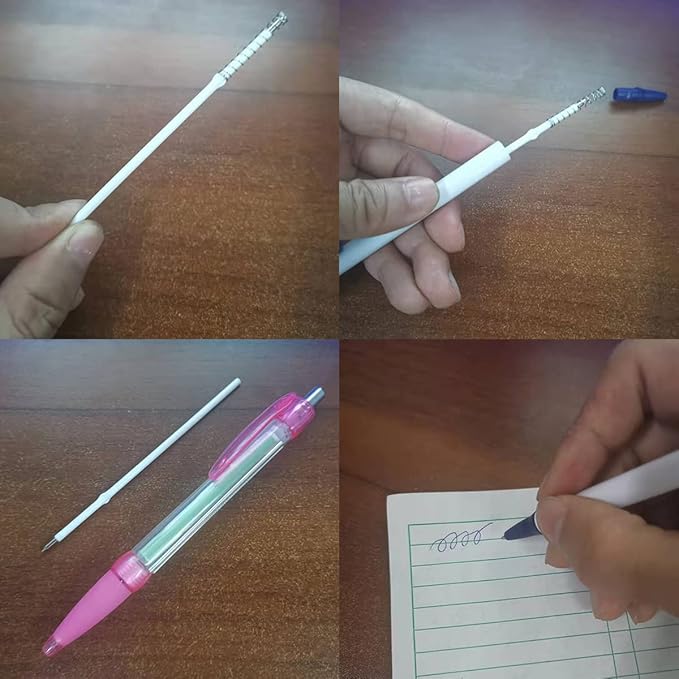 30 pcs 0.7mm Blue Color Replaceable Ballpoint Pen Refill School Office Supplies(4.2 inch)