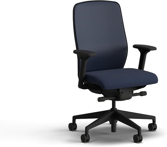 HON Nucleus Task Chair, Spectrum Mesh, Advanced Synchro-Tilt Control, Office Chair with Lumbar Support, Height and Width Adjustable Arms, Black Frame, Blueberry