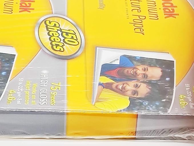 Kodak Premium Picture Paper for Inkjet Printers, 150 Sheets