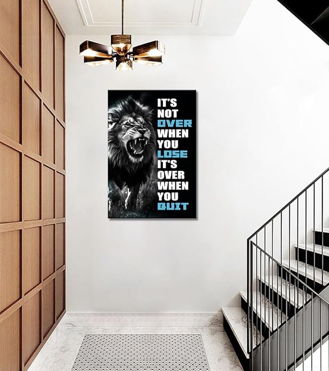 Novatique Inspirational Wall Decor for Office Motivational Wall Art Inspirational Positive Poster Canvas Print for Living Room Bedroom, 24 x 36inch