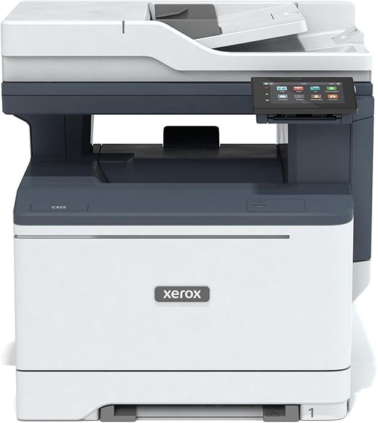 Xerox C325dni Wireless Printer - 35ppm Color Laser All in One Multifunction Printer with Automatic 2-Sided Printing, Home, Office or Small Business Use - Copy/Print/Scan/Fax - Color Touchscreen