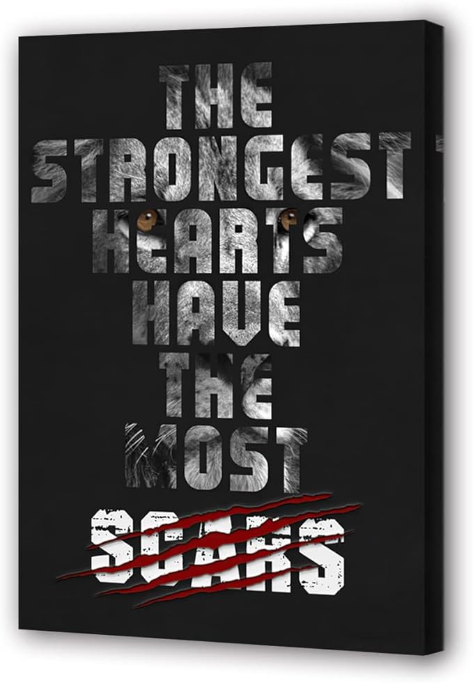 Wall Art Work-Creative Inspirational Canvas Prints, Painting Printing Art Canvas, Animal Print Motivational Wall Art Canvas, Suitable for Office, Hotel, Restaurant (Motivational-B3, 24x36 inches)