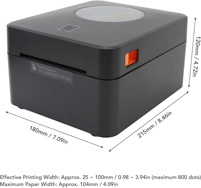 Thermal Label Printer, High Speed Batch Printing, USB Connection, Support Various Labels, for OS X, Supermarkets, Catering Warehousing, Logistics, Office,