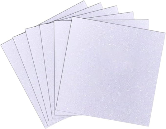 200Sheets White Glitter Cardstock 12 x 12, Thick Paper for Cricut, Card Stock for Card Making, Scrapbooking, Craft
