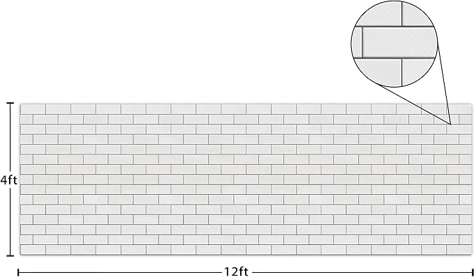 Teacher Created Resources White Subway Tiles Better Than Paper® Bulletin Board Roll (TCR77462)
