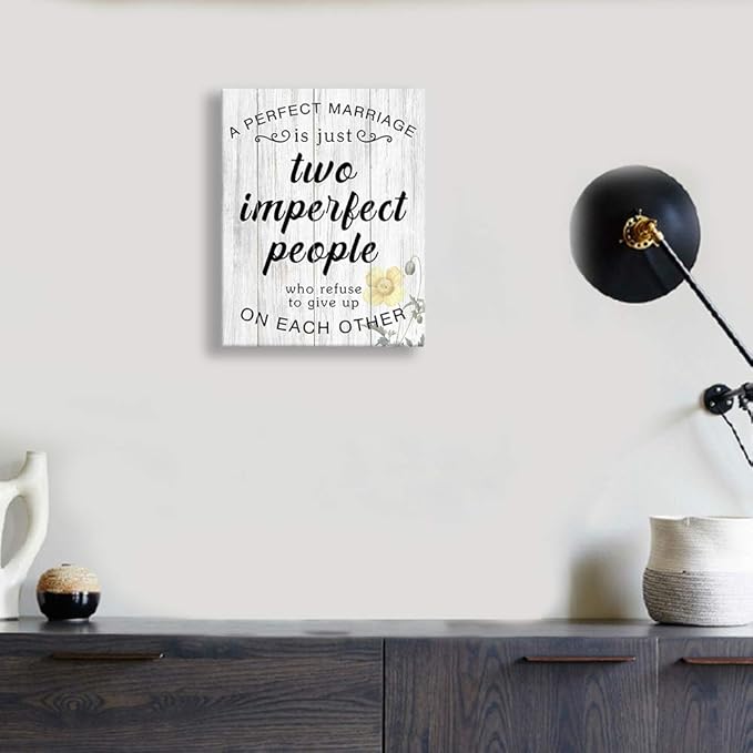 Kas Home Canvas Wall Art, Vertical Modern Wall Decor Signs Framed, Funny Motto Prints Artwork for Home Farmhouse Bedroom Living Room Hallway and Stairs