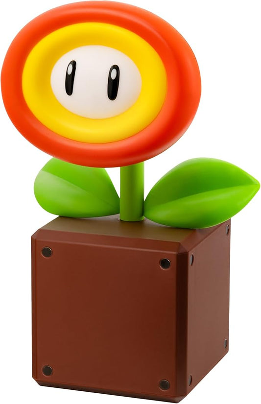 Paladone Super Mario Fireflower LED Lamp, Officially Licensed Nintendo Desk Lamp for Gamer, USB Powered Home Decor Gift