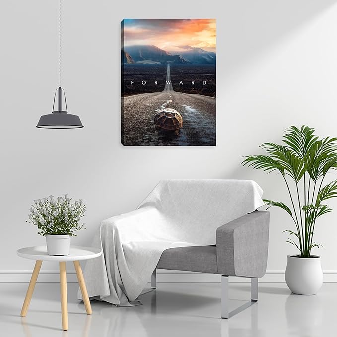 Inspirational Office Wall Decor Motivational Wall Art Canvas Art Wall Painting Picture for Bedroom Living Room Decor Poster Prints Decorations Positive Office Decor Framed Artwork 24"x36"