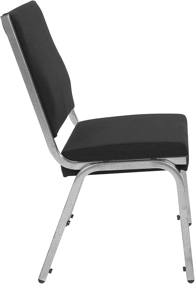 Flash Furniture 4 Pack HERCULES Series 950 lb. Rated Black Fabric Bariatric Medical Reception Chair
