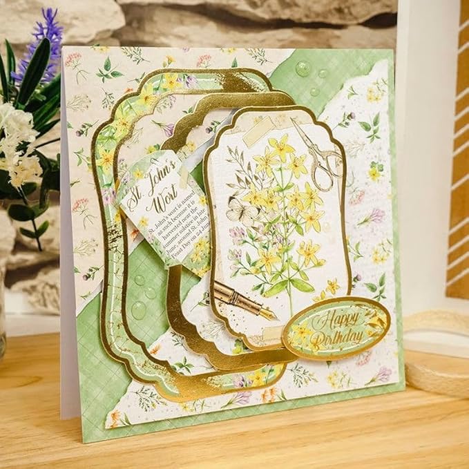 Hunkydory - Deluxe Craft Pad - Card Making Collection (Wildflowers)