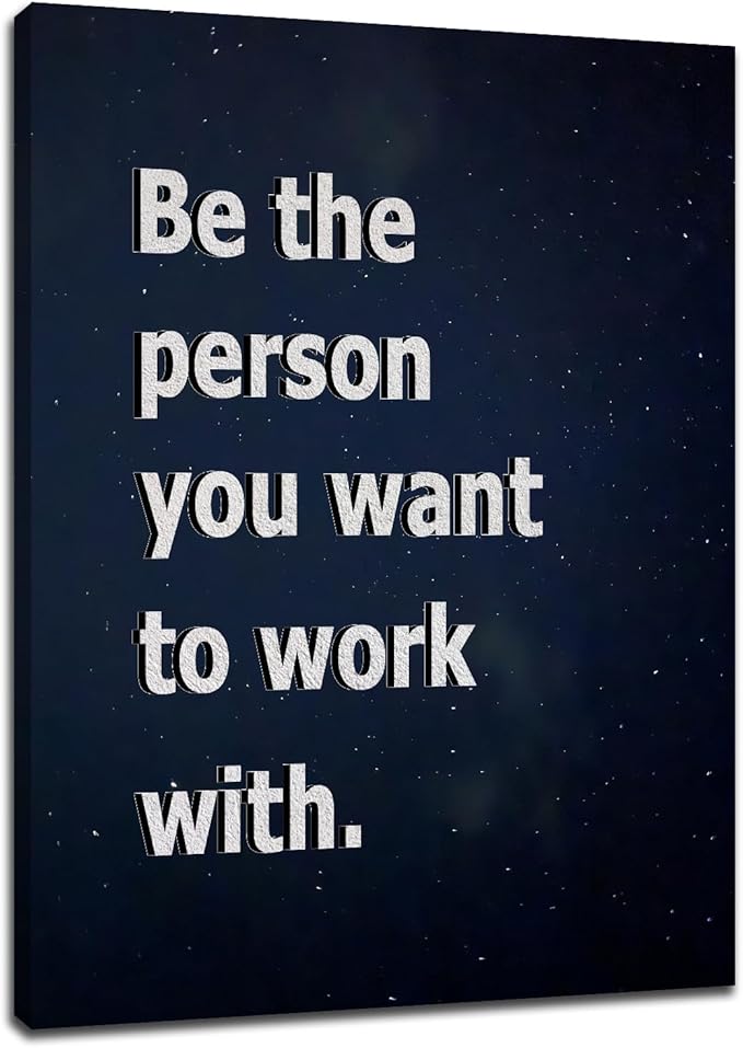 Motivational Canvas Poster Print Wall Art for Men Inspirational Entrepreneur Quotes Picture Painting Wall Decor for Modern Home Bedroom Office Classroom Artwork Stretched and Framed [18''Hx24''W]